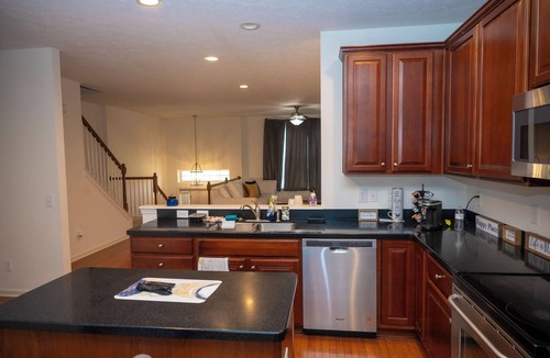 Indianapolis House | Quiet Indy 3-bedroom townhome with a cozy basement.