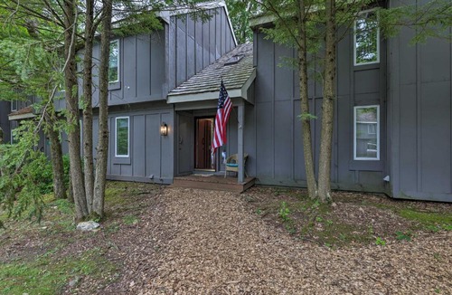 White Haven House | Quiet Mountain Retreat | Lake Harmony | Fireplace