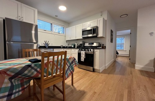 Riverside Apartment | Quiet, private 1 bedroom garden apt near Harvard/MIT, sleeps 4 adults + 1 infant