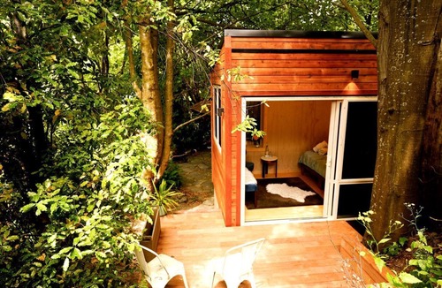 Sunshine Bay House | Quiet Private Cabin with Forest Spa Escape Near Bushland | Queenstown, New Zealand