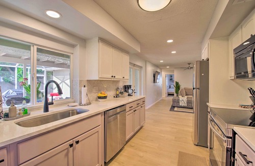 Golden Beach Estates House | Quiet Satellite Beach Home w/Lanai, Walk to Beach
