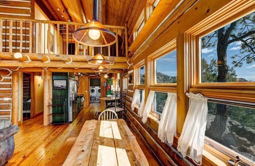 Estes Park House | Range View on the Rocks Log Home 360 Mtn Views