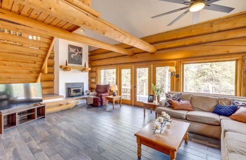 Kachina Village House | Real Log Cabin in Flagstaff with Forest Views