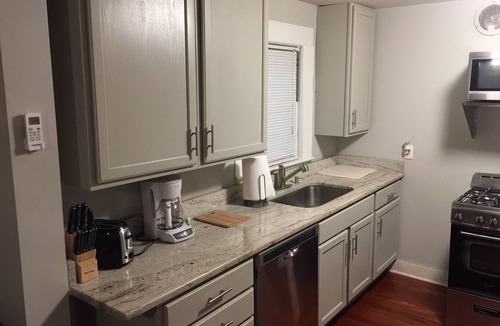 Mobile Condo | Recently Renovated Lower Level Midtown Apartment Long Term Discounts!