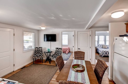 North Beach Haven Apartment | Recently Renovated LBI Apt w/Deck on Beach Block!