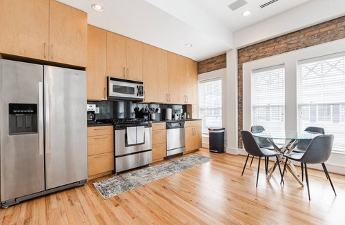 Greenville Downtown Apartment | Red Door Apartment 2.0 | Heart Of Downtown Greenville | Lovesac Bean Bag!