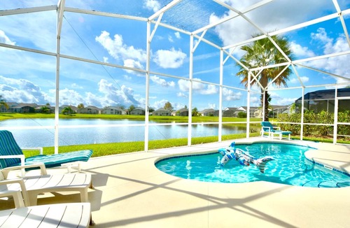 Eagle Pointe South Villa | Ref 42. Stunning pool Home with Lake View. Near Disney