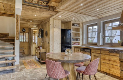 Combloux Ski Chalet | Refined, cozy chalet, terrace with exceptional views of Mont Blanc.
