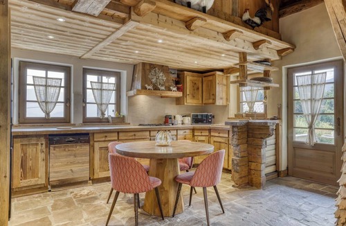 Combloux Ski Chalet | Refined, cozy chalet, terrace with exceptional views of Mont Blanc.