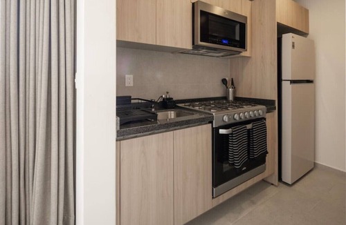 Colonia Roma Apartment | Refined Spacious Studio, Balcony, Pool & Gym