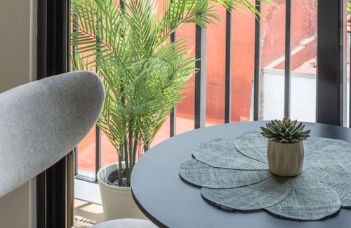 Colonia Roma Apartment | Refined Spacious Studio, Balcony, Pool & Gym