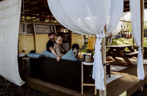 St. Clair House | Refurbished Campervan Rental Perfect for Glamping in Missouri
