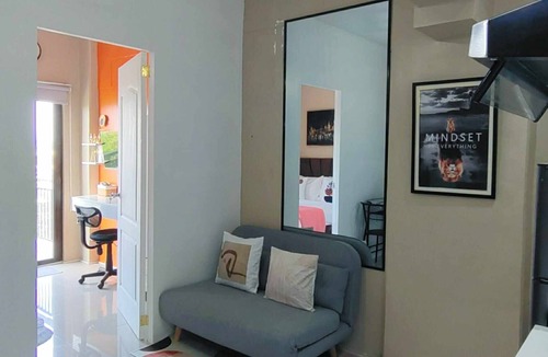 Suba Basbas Apartment | Relaxing 1BR w/Balcony + Sofa Bed/Free Pool & Gym/20 Mins to Beach.