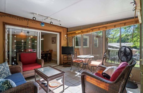 Cary House | Relaxing Home w/Fire Pit, Porch & Fenced Yard