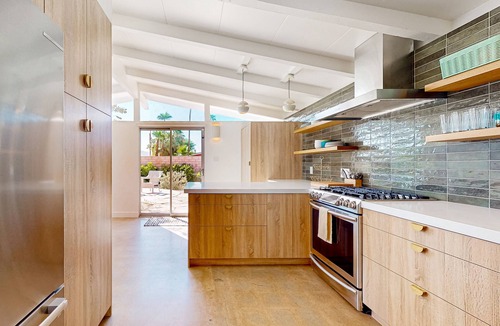 Magnesia Falls Cove House | Remodeled midcentury charmer with private salt water pool spa and mountain views