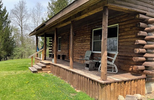Mosherville Cabin | REMODELED Rustic Log Cabin Woodland Retreat