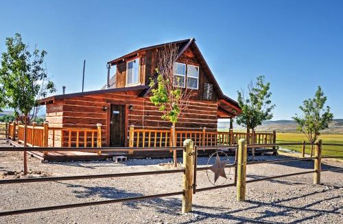 Antimony House | Remote Antimony Log Cabin w/Green Meadow Views!
