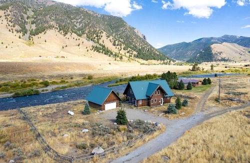 Cameron Cabin | Remote Riverfront Cabin with Porch and Amazing Views in Montana