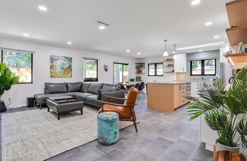 St. Augustine South House | Renovated home with private pool, patio, outdoor fireplace, & grill