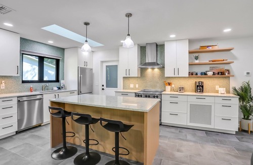 St. Augustine South House | Renovated home with private pool, patio, outdoor fireplace, & grill