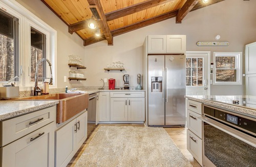 Charter Hills Ski Chalet | Renovated ski chalet with dual decks, firepit, grill, fireplace, & views