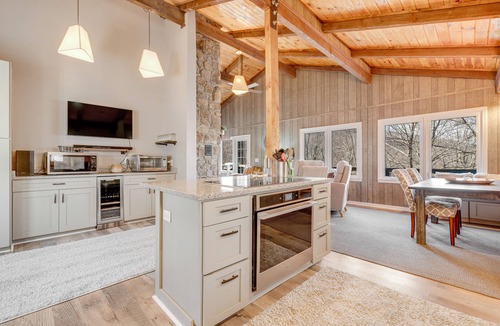 Charter Hills Ski Chalet | Renovated ski chalet with dual decks, firepit, grill, fireplace, & views