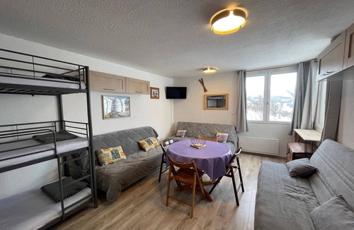 Le Super-Sauze Apartment | Renovated studio at Super Sauze, slopes access, sleeps 5-6.