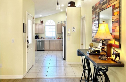 Windsor Palms House | RENOVATED!✦Unique & Roomy✦Private Fenced True South Salt Pool✦5 Miles to Disney