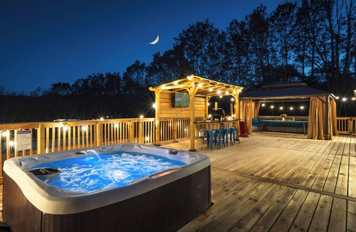 Tunkhannock Township House | Resort-Style Pool Hot Tub Loft Game Room