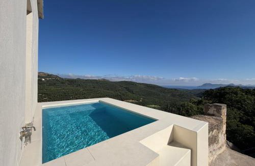 Topolia Villa | Restored Cretan Stone Villa with Heated Plunge Pool & Sea Views