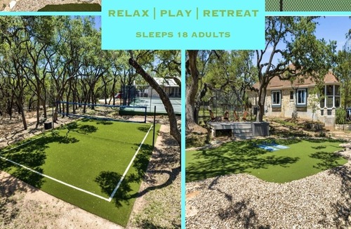 Dripping Springs Resort | Reunion Springs-dog friendly resort w pool/volleyB/pickleB/tennis/basketB/golf