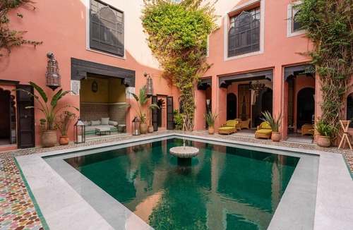 Sidi Bou Amar Villa | Riad Marta, swimming pool and staff
