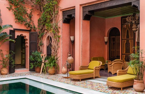 Sidi Bou Amar Villa | Riad Marta, swimming pool and staff