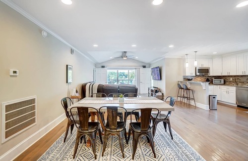 Harbor House House | River's Edge - Waterfront, Firepit, Gameroom, Near City, Pets OK, Private Dock For Swim & Fishing!