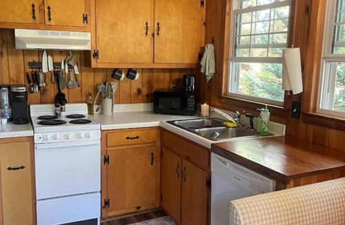 West Jefferson Cabin | Riverfront Access & View! Dog-Friendly, Fenced Yard! Spring @ River Breeze Cabin
