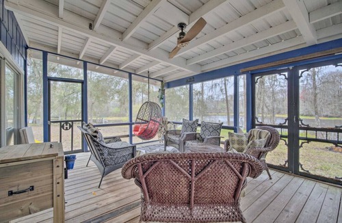 Bushnell Cabin | Riverfront Cabin w Screened Patio & Fire Pit!