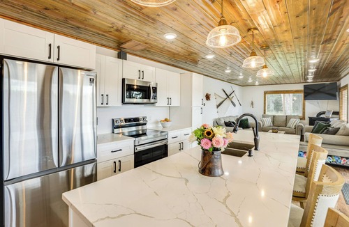 Wisconsin Dells Cabin | Riverfront Home w/Private Dock in Wisconsin Dells