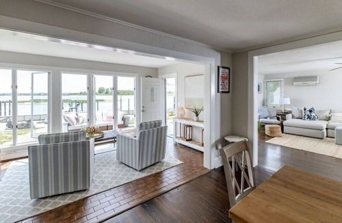 Brielle House | Riverfront Shore House w/Ocean View, Private Beach, 6 Bedrooms and Lots of Toys
