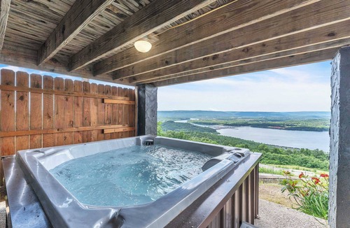 Bryant Cabin | Rivers Ledge Cabin with breathtaking views, hot tub, & indoor pool!