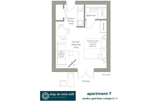 Stoney Middleton Apartment | Rock Mill Studio Apartment 7