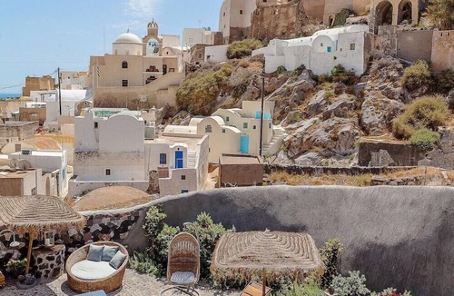 Emporio Villa | Rock Villas Complex 5BR Cave Villa w/Pool, Hot Tub & Castle View