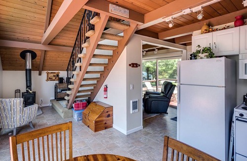 Rockaway Beach House | Romantic A-Frame Beach Cottage, Blocks to the Beach, Deck, Fireplace and Firepit