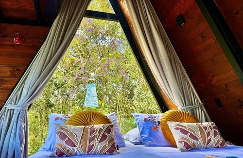 Sao Pedro de Alcantara Ski Chalet | Romantic chalet with hot tub, fireplace, and view