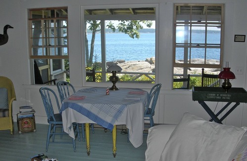 South Bristol Cottage | Romantic Oceanfront Camp for Two