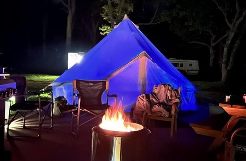 St Croix Falls RV Rental | Romantic Quaint Bell Tent Perfect for a Secluded Couple Escape in Saint Croix Falls, Wisconsin