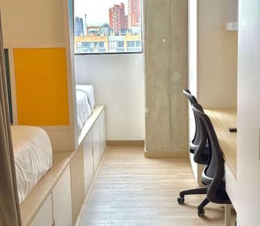 Santa Fe Apartment | Rooftop Bar & Community 2 Beds in Happahub