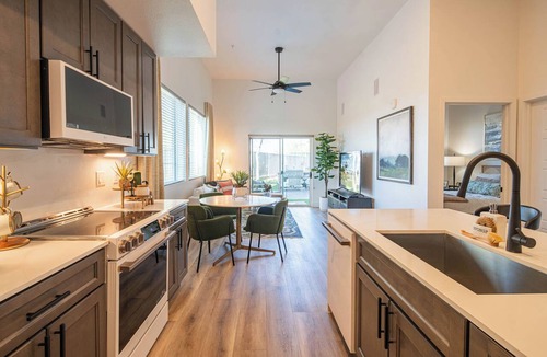 Desert View Village Condo | Rooftop Deck, Heated Pool Nearby | Golf & Sun Stay