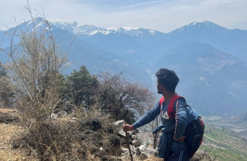 Kharsali House | Room 3 - Wondering himalaya view from Our homestay . Fantastic View and nature