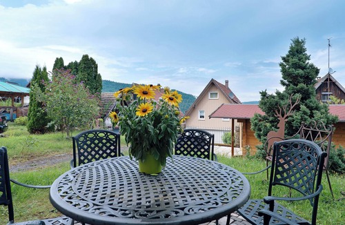 Forbach Apartment | Room 'Christophorus' with Shared Terrace, Shared Garden and Wi-Fi