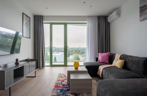 Sector 1 Apartment | Roots Two - Tranquil Lakeview Escape with Balcony